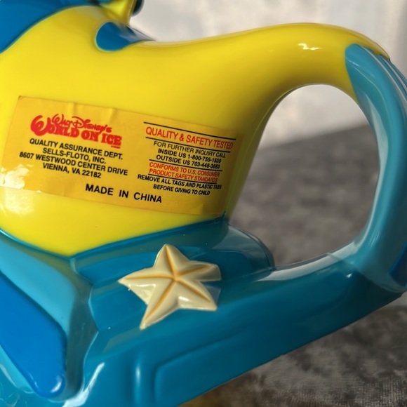 Disney Dining Disney Cup Flounder Little Mermaid Fish Flip Cup On